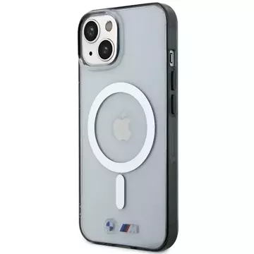 Etui BMW BMHMP14SHCRS für iPhone 14 6.1" transparentes Hardcase Silver Ring MagSafe