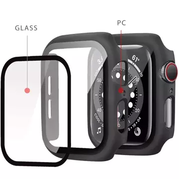 Etui Defense360 für Apple Watch 4 / 5 / 6 / SE (44 mm) Schwarz