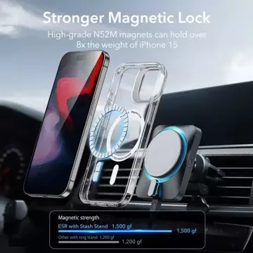 Etui ESR Classic Kickstand Halolock Magsafe für Apple iPhone 15 Pro Max Klar
