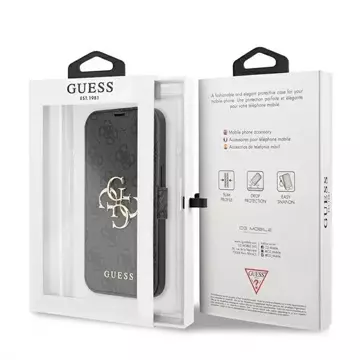 Etui Guess GUBKP13X4GMGGR für iPhone 13 Pro Max 6,7" Buch 4G Big Metal Logo