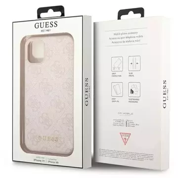 Etui Guess GUHCN61G4GFPI für iPhone 11 6,1" Hartschale 4G Metal Gold Logo