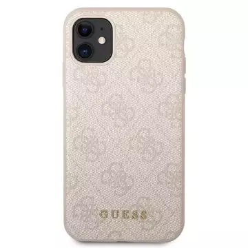 Etui Guess GUHCN61G4GFPI für iPhone 11 6,1" Hartschale 4G Metal Gold Logo