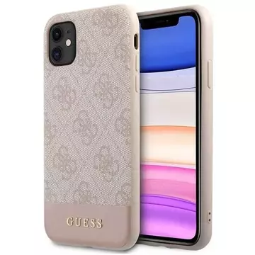 Etui Guess GUHCN61G4GLPI für iPhone 11 6,1" / Xr Hartschale 4G Stripe Collection