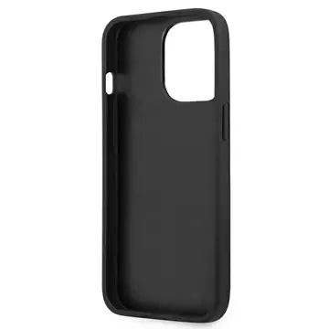 Etui Guess GUHCP13LSA4GSBK für iPhone 13 Pro/13 6,1" Hardcase Saffiano 4G Metal Logo