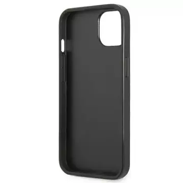 Etui Guess GUHCP13SPSATPK für Apple iPhone 13 Mini 5,4" Czarny/Black Hardcase SaffianoTriangle Logo Cardslot