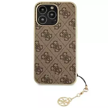 Etui Guess GUHCP13XGF4GBR für Apple iPhone 13 Pro Max 6,7" brązowy/brown hardcase 4G Charms Collection