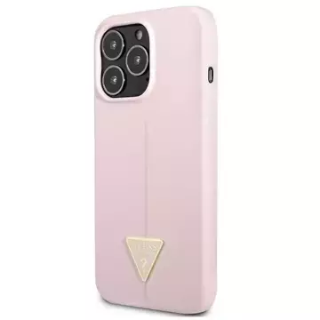 "Etui Guess GUHCP13XSLTGU für Apple iPhone 13 Pro Max 6,7\" fioletowy/lila Hardcase Silikon Dreieck"