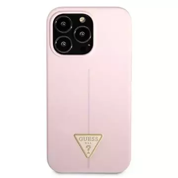 "Etui Guess GUHCP13XSLTGU für Apple iPhone 13 Pro Max 6,7\" fioletowy/lila Hardcase Silikon Dreieck"