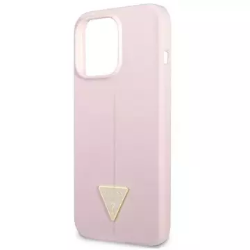 "Etui Guess GUHCP13XSLTGU für Apple iPhone 13 Pro Max 6,7\" fioletowy/lila Hardcase Silikon Dreieck"