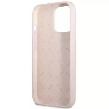 "Etui Guess GUHCP13XSLTGU für Apple iPhone 13 Pro Max 6,7\" fioletowy/lila Hardcase Silikon Dreieck"