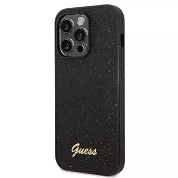 Etui Guess GUHCP14LHGGSHK für Apple iPhone 14 Pro 6,1" Czarny/Black Hard Case Glitter Script