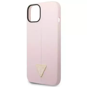 Etui Guess GUHCP14MSLTGU für Apple iPhone 14 Plus 6,7" fioletowy/lila Hardcase Silikondreieck