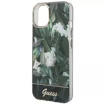 "Etui Guess GUHCP14SHGJGHA für Apple iPhone 14 6,1\" zielony/grünes Hardcase Jungle Collection"