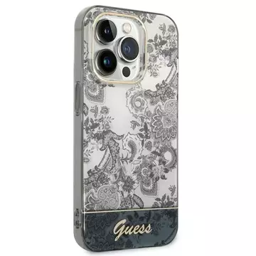 Etui Guess GUHCP14XHGPLHGdo Apple iPhone 14 Pro Max 6,7" szary/grey Hardcase Porcelain Collection