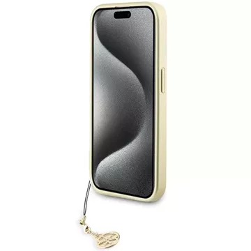 Etui Guess GUHCP15LGF4GGR für iPhone 15 Pro 6,1" szary/grey hardcase 4G Charms Collection