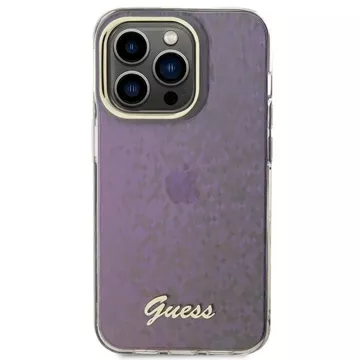 Etui Guess GUHCP15LHDECMP für iPhone 15 Pro 6,1" rot/rosa Hardcase IML Faceted Mirror Disco Iridescent