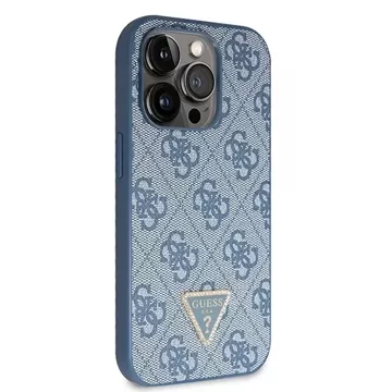 Etui Guess GUHCP15LP4TDSCPB für iPhone 15 Pro 6,1" niebieski/blue hardcase Crossbody 4G Metal Logo