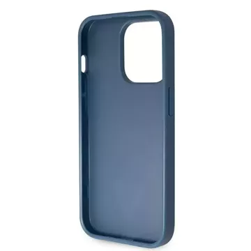 Etui Guess GUHCP15LP4TDSCPB für iPhone 15 Pro 6,1" niebieski/blue hardcase Crossbody 4G Metal Logo