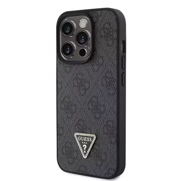 Etui Guess GUHCP15LP4TDSCPK für iPhone 15 Pro 6,1" czarny/black hardcase Crossbody 4G Metal Logo