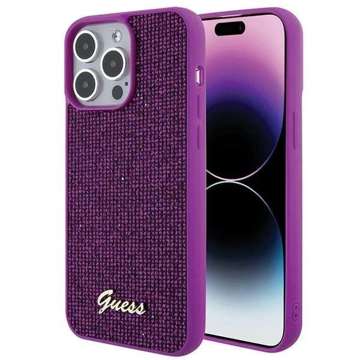 Etui Guess GUHCP15XPMSDGSF für iPhone 15 Pro Max 6,7" fuchsja/fuschia hardcase Disco Metal Script