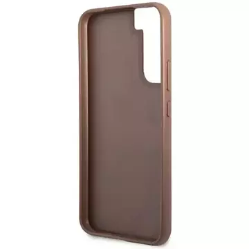 Etui Guess GUHCS23MG4GFBR für Samsung Galaxy S23 Plus S916 brązowy/brown Hard Case 4G Metal Gold Logo