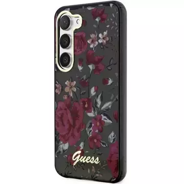 Etui Guess GUHCS23SHCFWSA für Samsung Galaxy S23 zielony/kaki Hardcase Flower Collection