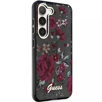 Etui Guess GUHCS23SHCFWSA für Samsung Galaxy S23 zielony/kaki Hardcase Flower Collection