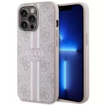 Etui Guess GUHMP13LP4RPSP für iPhone 13 Pro / 13 6,1" Hardcase 4G bedruckte Streifen MagSafe