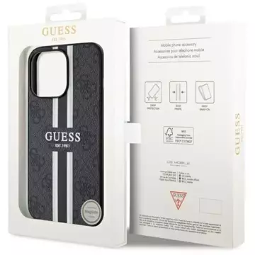 Etui Guess GUHMP13XP4RPSK für iPhone 13 Pro Max 6,7" Hardcase 4G bedruckte Streifen MagSafe