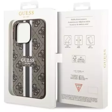 Etui Guess GUHMP14LP4RPSW für iPhone 14 Pro 6,1" Hardcase 4G bedruckte Streifen MagSafe