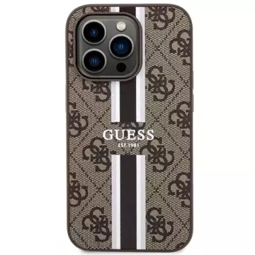 Etui Guess GUHMP14LP4RPSW für iPhone 14 Pro 6,1" Hardcase 4G bedruckte Streifen MagSafe