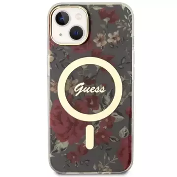 Etui Guess GUHMP14MHCFWSA für iPhone 14 Plus 6,7" Hardcase Flower MagSafe