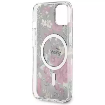 Etui Guess GUHMP14MHCFWSA für iPhone 14 Plus 6,7" Hardcase Flower MagSafe