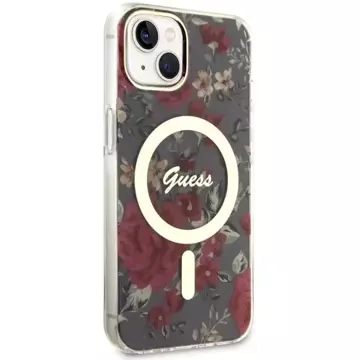 Etui Guess GUHMP14MHCFWSA für iPhone 14 Plus 6,7" Hardcase Flower MagSafe