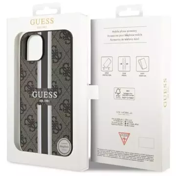 Etui Guess GUHMP14MP4RPSW für iPhone 14 Plus 6,7" Hardcase 4G bedruckte Streifen MagSafe