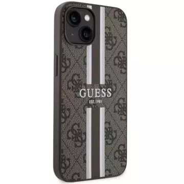 Etui Guess GUHMP14MP4RPSW für iPhone 14 Plus 6,7" Hardcase 4G bedruckte Streifen MagSafe