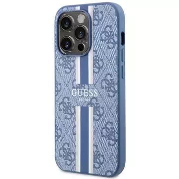 Etui Guess GUHMP14XP4RPSB für iPhone 14 Pro Max 6,7" Hardcase 4G bedruckte Streifen MagSafe