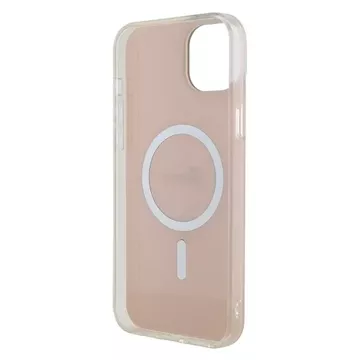 Etui Guess GUHMP15SHITSP für iPhone 15 6,1" rosa/rosa Hardcase IML Iridescent MagSafe