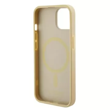 Etui Guess GUHMP15SPSAHMCB für iPhone 15 6,1" złoty/gold hardcase Saffiano MagSafe