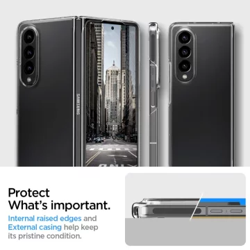 Etui-Hülle Spigen AirSkin für Samsung Galaxy Z Fold 4 Crystal Clear