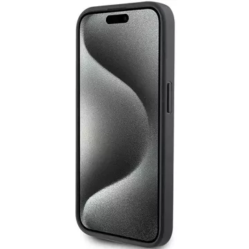 Etui Karl Lagerfeld KLHCP15LSAPKCNPK für iPhone 15 Pro 6,1" czarny/schwarz Hardcase Saffiano Cardslot Karl