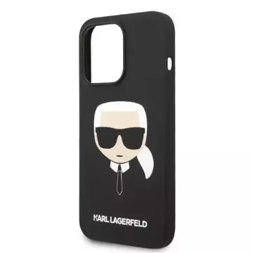 Etui Karl Lagerfeld KLHMP14LSLKHBK für iPhone 14 Pro 6,1" Hardcase Silikon Karl`s Head Magsafe