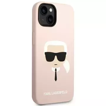 Etui Karl Lagerfeld KLHMP14MSLKHLP für iPhone 14 Plus 6,7" Hardcase Silikon Karl`s Head Magsafe