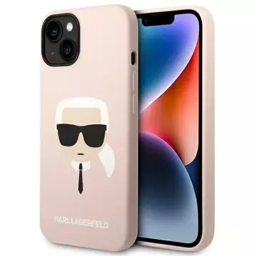 Etui Karl Lagerfeld KLHMP14MSLKHLP für iPhone 14 Plus 6,7" Hardcase Silikon Karl`s Head Magsafe