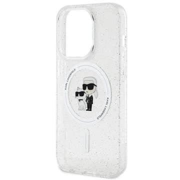 Etui Karl Lagerfeld KLHMP15LHGKCNOT für iPhone 15 Pro 6,1" transparentes Hardcase Karl