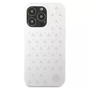 Etui Mercedes MEHCP13XESPWH für Apple iPhone 13 Pro Max 6,7" Hardcase Silver Stars Pattern