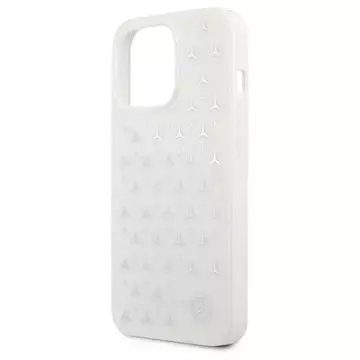 Etui Mercedes MEHCP13XESPWH für Apple iPhone 13 Pro Max 6,7" Hardcase Silver Stars Pattern