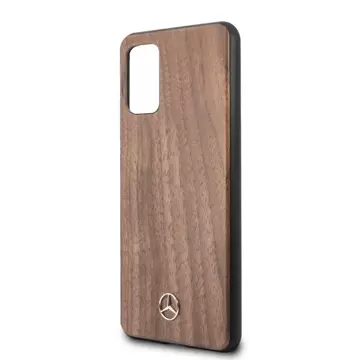 Etui Mercedes MEHCS67VWOLB für Samsung Galaxy S20 Plus G985 Hartschalenetui Wood Line Nussbaum