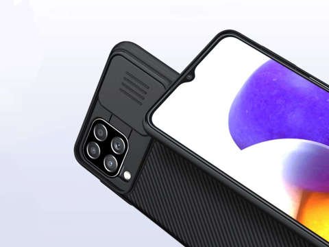 Etui Nillkin CamShield Hülle für Samsung Galaxy A22 / M22 4G/LTE Schwarz