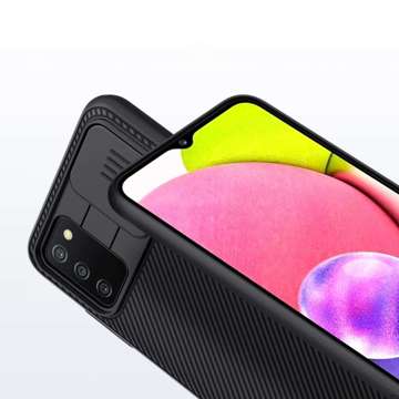 Etui Nillkin CamShield für Samsung Galaxy A03s Schwarz